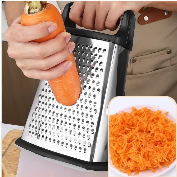 Четырёхсторонняя кухонная тёрка из нержавеющей стали