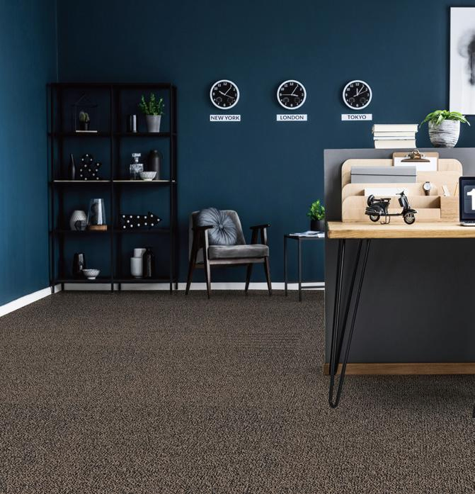 Модульный ковролин ПВХ для офиса, антискользящий