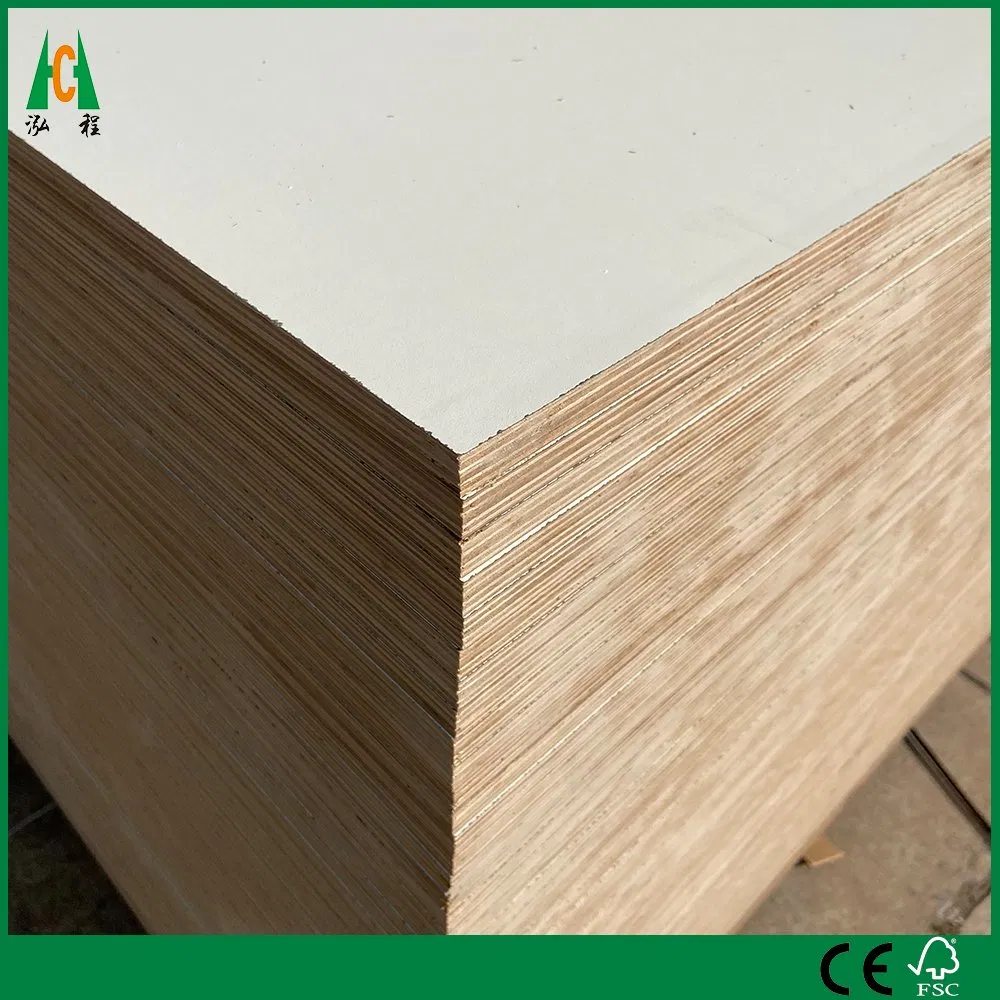 Furniture Grade Melamine Plywood Warm White Color