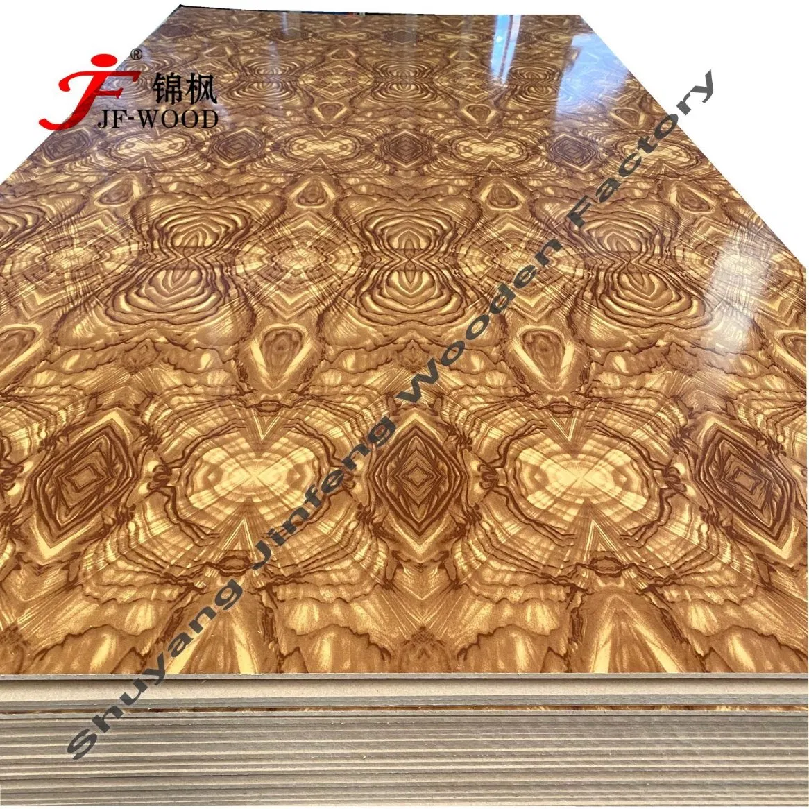 2.7mm 3mm Africa India One Side Melamine MDF Board