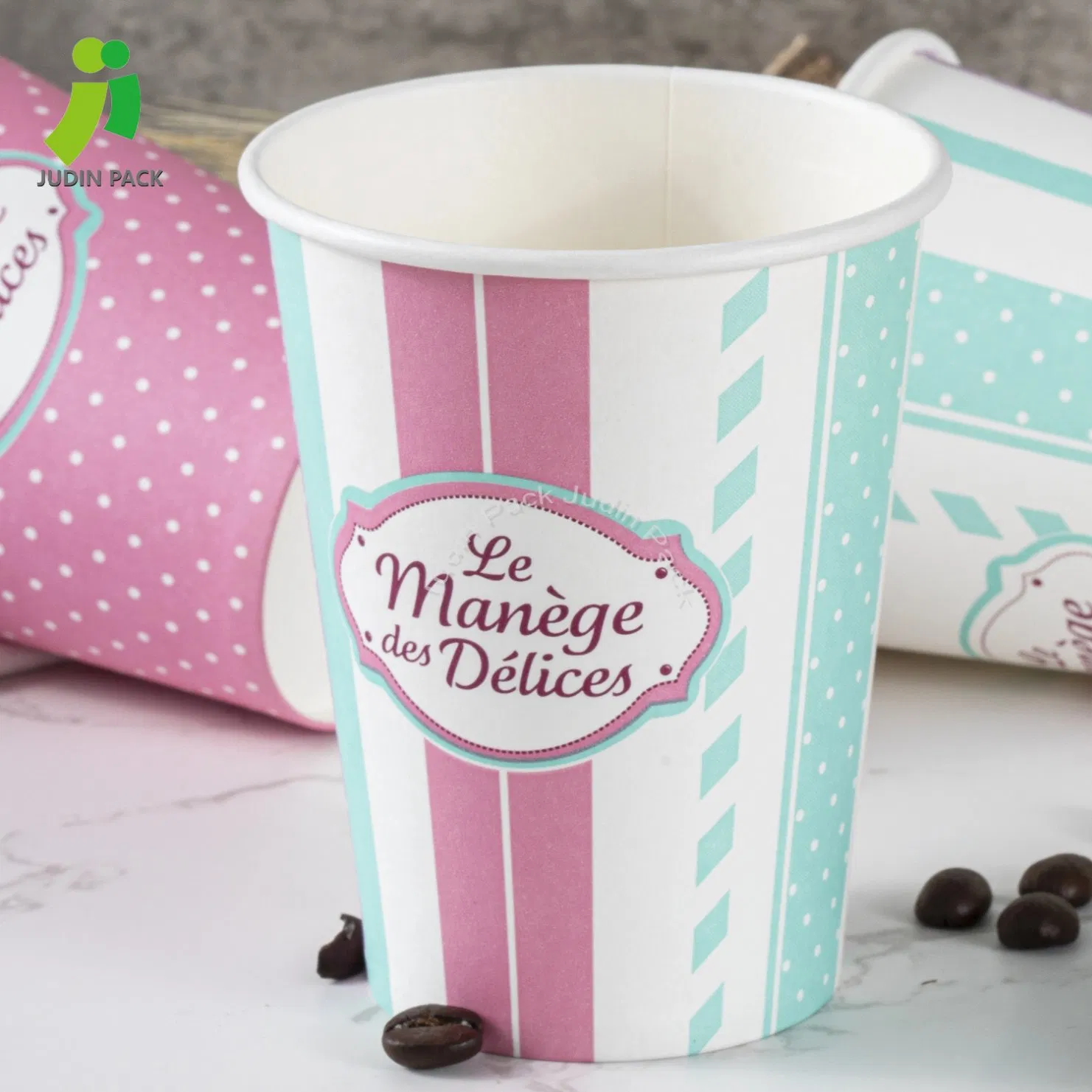 12 Oz Disposable Single Wall Paper Cup for Hot Coffee Drink