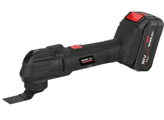 Cordless Motor 5000-18000rpm 20V Multi-Function Electric Saw Multi Purpose Power Electric Tools Quick-Release Oscillating Multi Tool for Wood Working