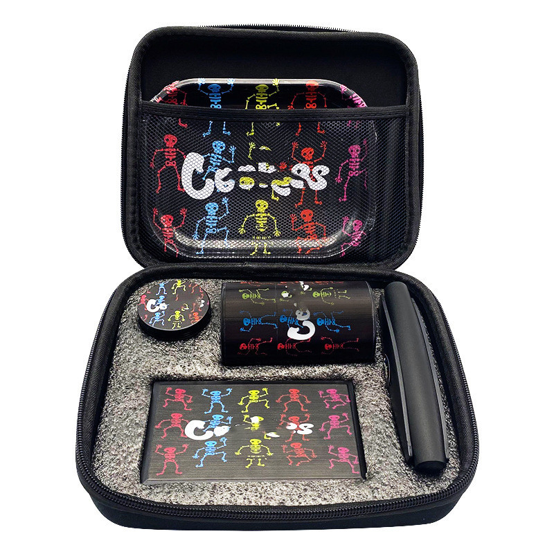 Multi-Pattern Portable Smoking Set Multi-Series Pipe Set Cigarette Tray Smoke Grinder