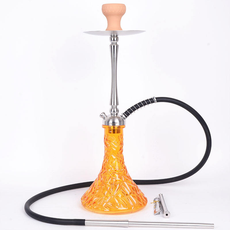New Design Hot-Selling Single Tube Gift Box Mixed Color Hookah Shisha Stainless Steel Hookahs
