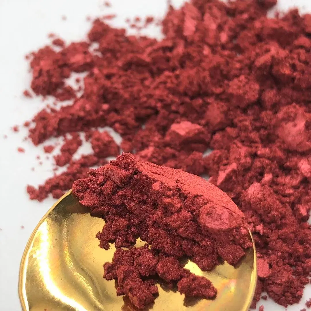 Pearlescent Pigments P904 Wine Red for Coating Plastic 504 Rutile Fine Silver Paint Nail Art Hot Sale