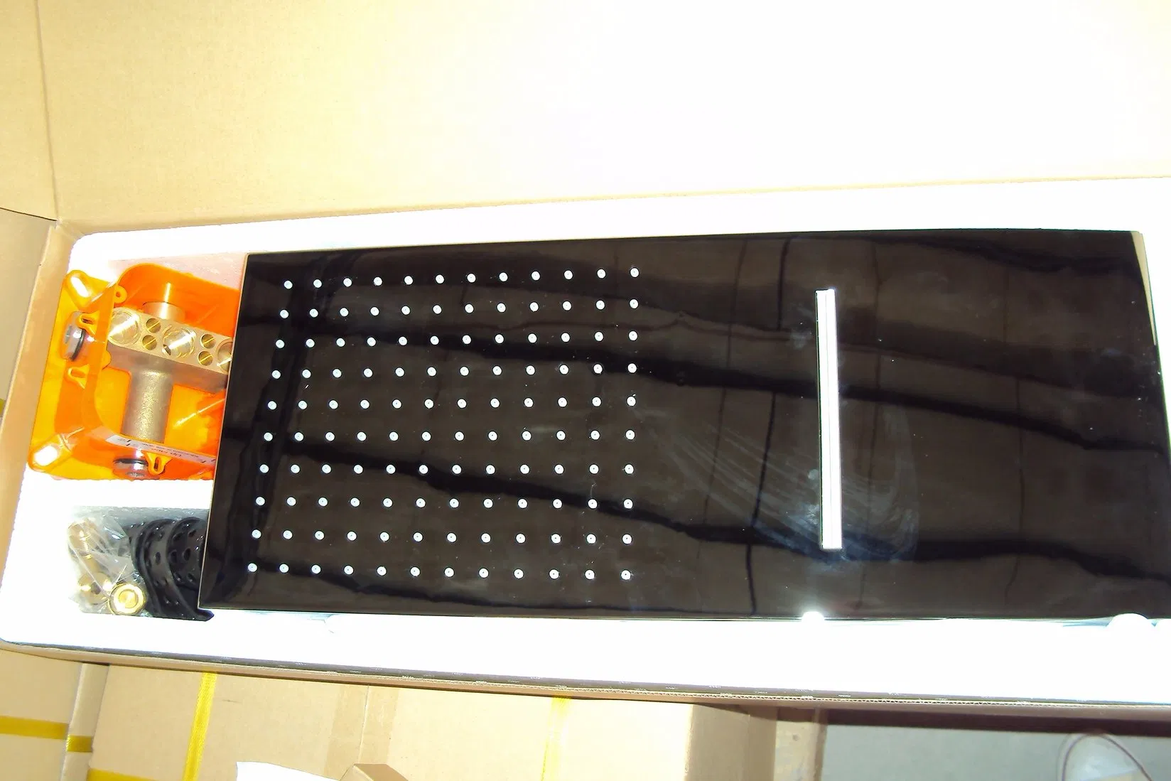 2 Function Waterfall and Rainfall Brass Shower Head