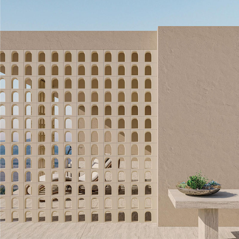 Hollow Perforated Clay Bricks 3D Panel House Interior Room Divider Partition Wall