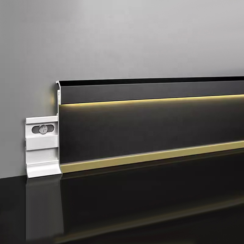 Aluminium Alloy Baseboard Wall Flooring LED Skirting Board Aluminum LED
