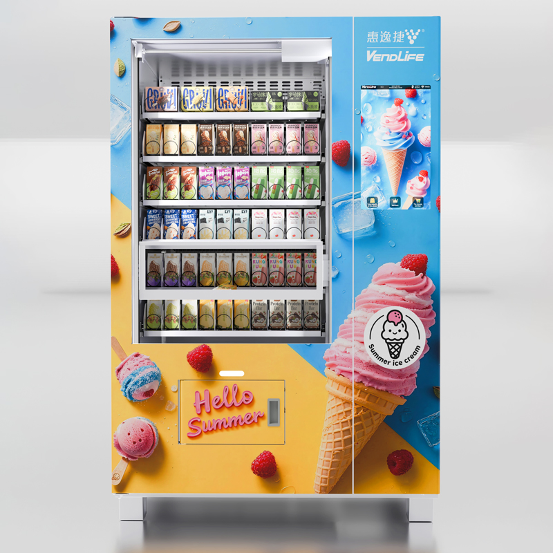 New Style -18 º C Frozen Food Vending Machines with Elevator Cooling Technology Freeze Pop Popsicle Ice Cream Vending Machine for Sale Drink