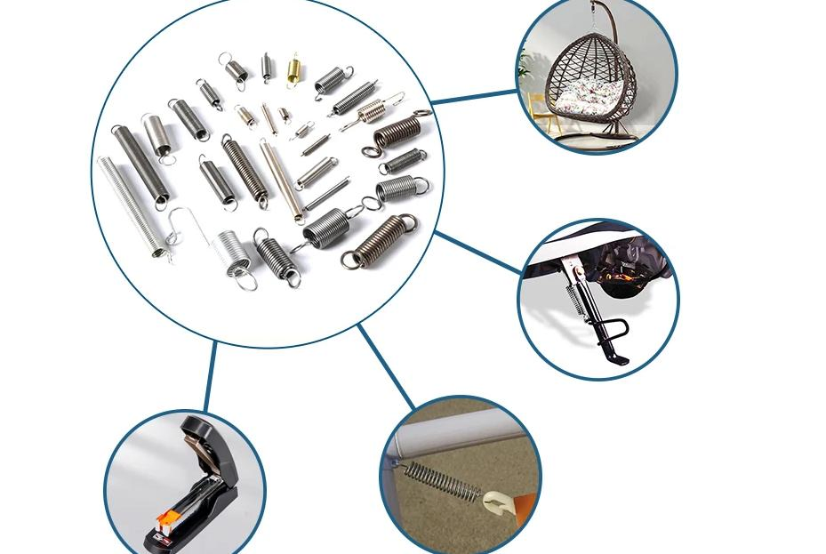 Custom Color and Finish Option Tension Spring