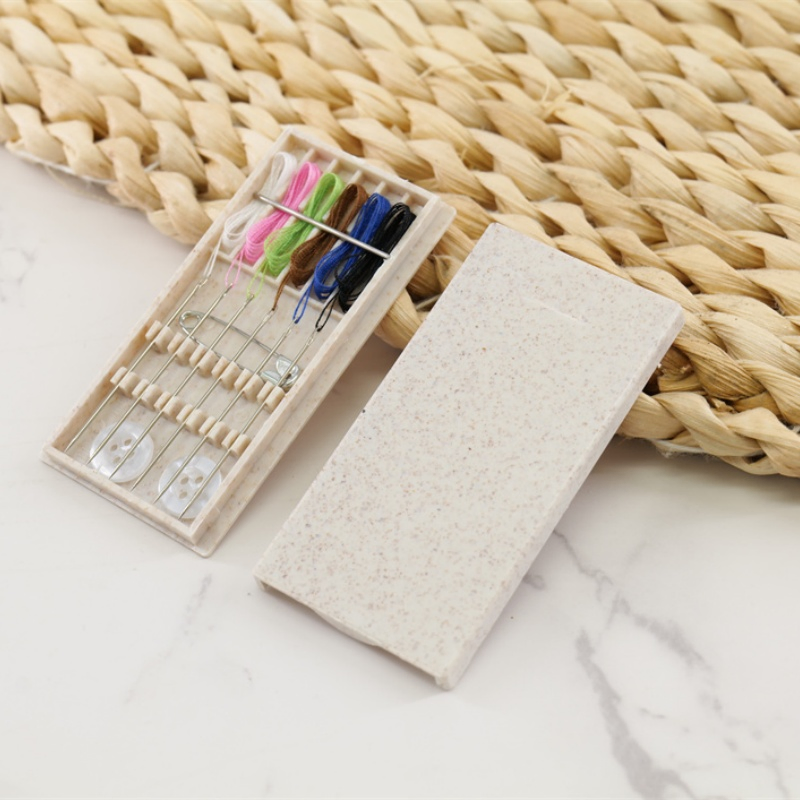 Eco-Friendly Mini Sewing Box for Travel with Recyclable Packaging