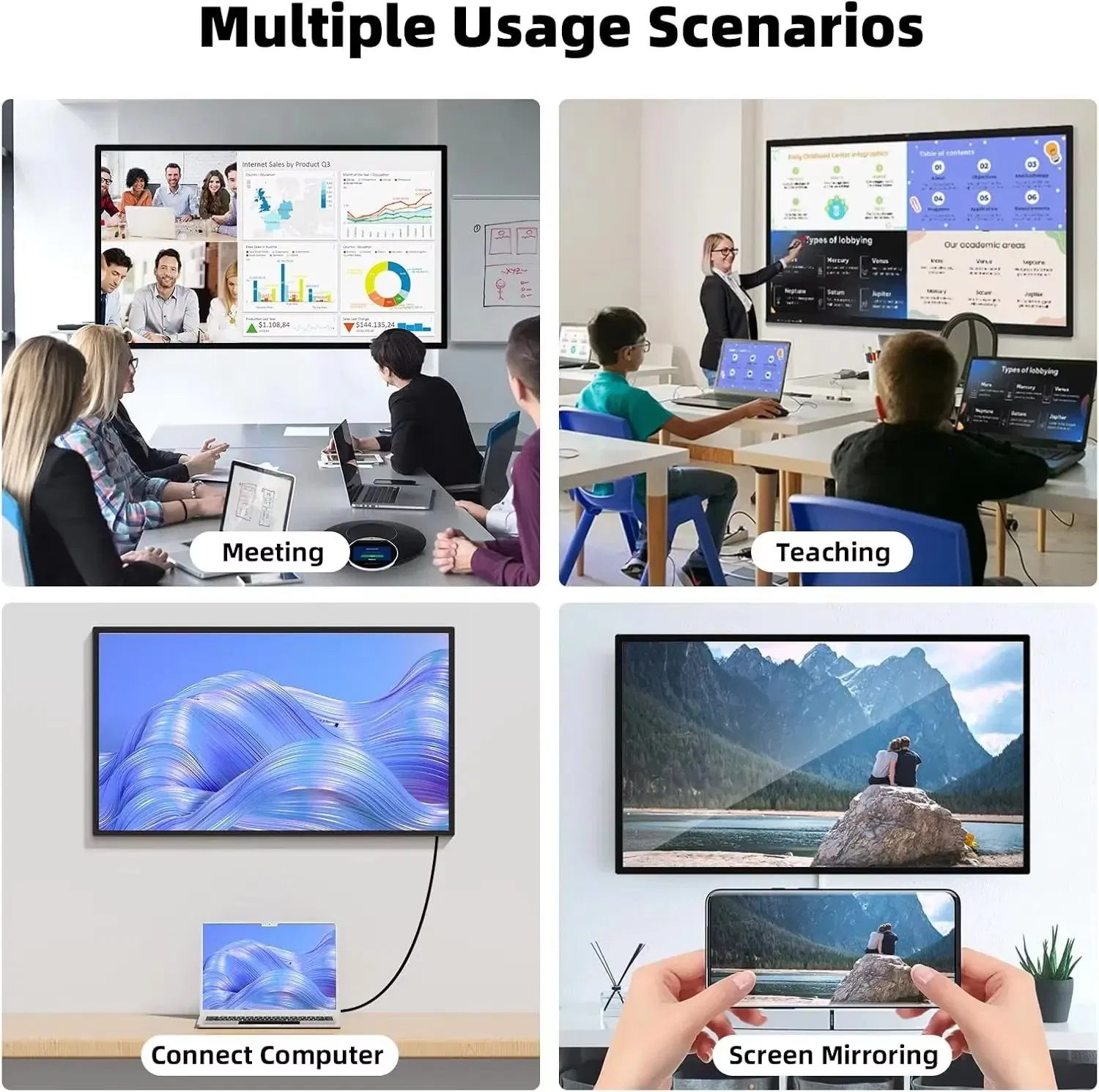 43 Inch Android System Digital Signage Touch Screen Wall Mounted Advertising Machine