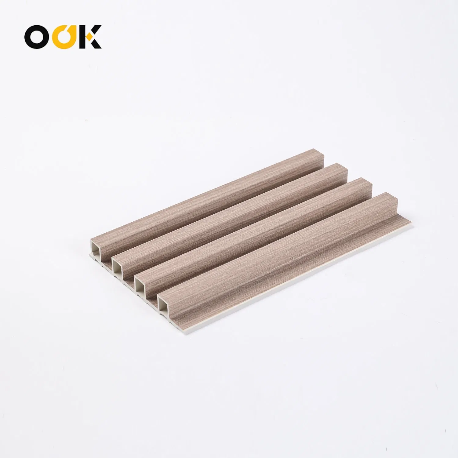 1waterproof Fireproof Wood Composite Panel Smooth Installation Akupanel Aku WPC 3D Slat Cladding Wall Panel Interior Polyester Fiber Decorative Panel