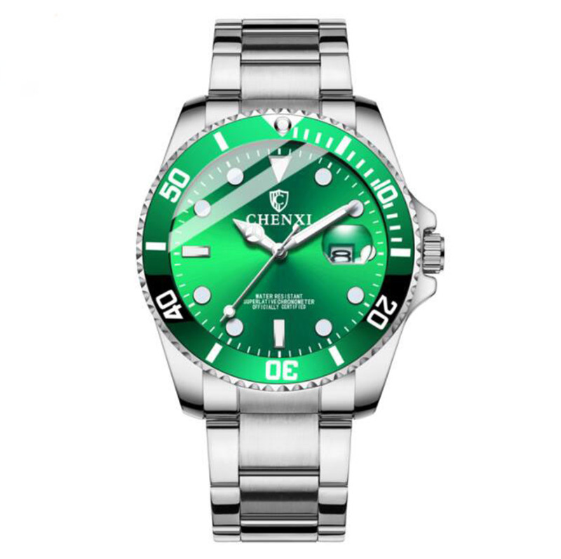 Luxury Watch Fashion Casual Quartz Wristwatch Full Steel Unisex Waterproof Unisex Green Ghost Branded Designer Watch