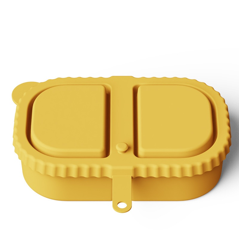 Versatile Silicone Snack Container with Secure Lid Closure
