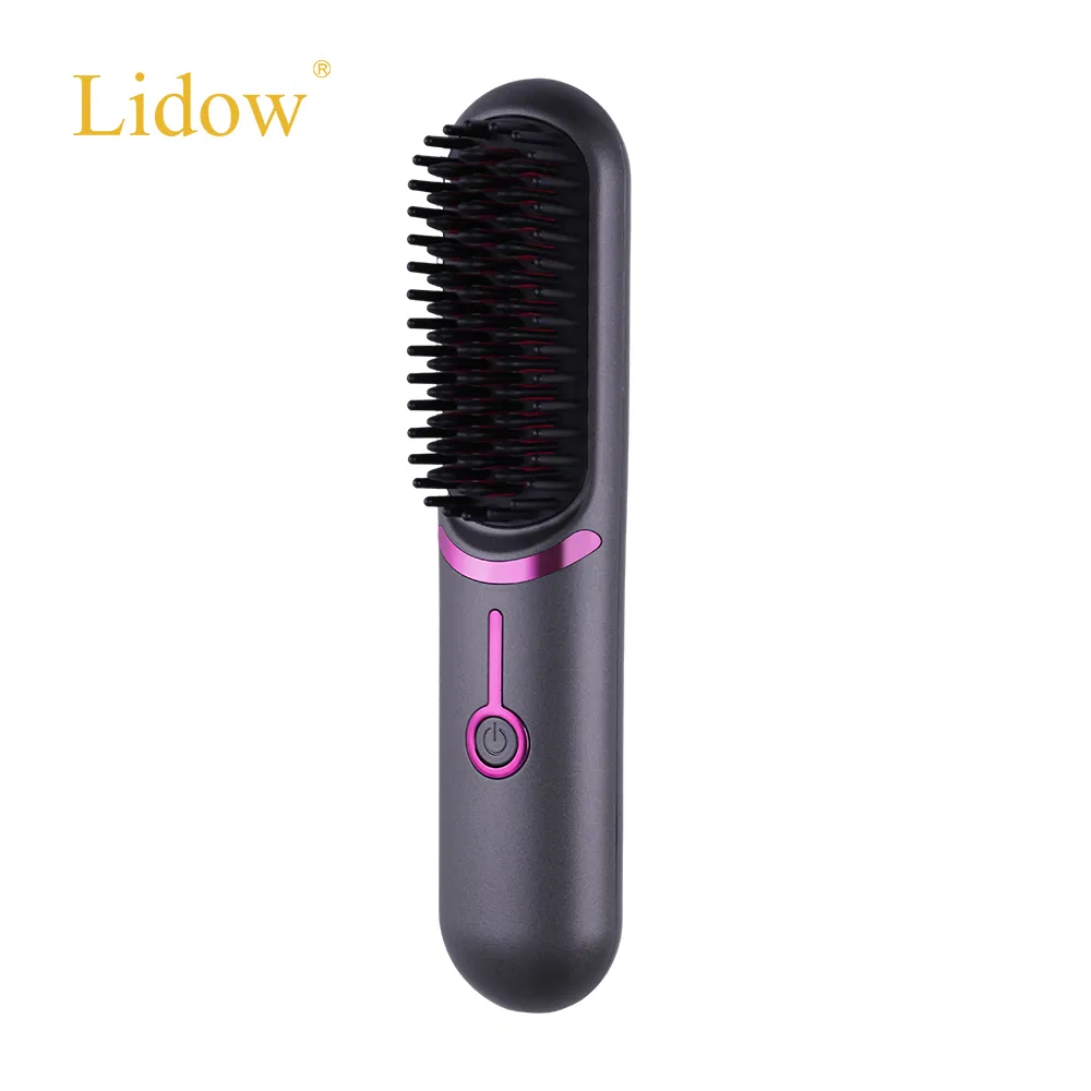 Mini Portable USB Hair Straightener Comb Ionic Hair Straightener Brush