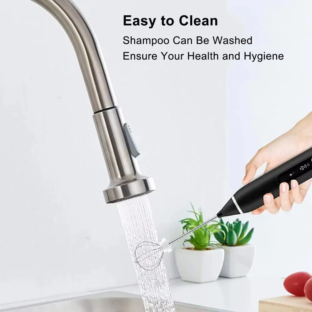 Multi-Functional Electric Milk Heater Frother Electric Vs Handheld Milk Frother Froth Milk with Electric Whisk