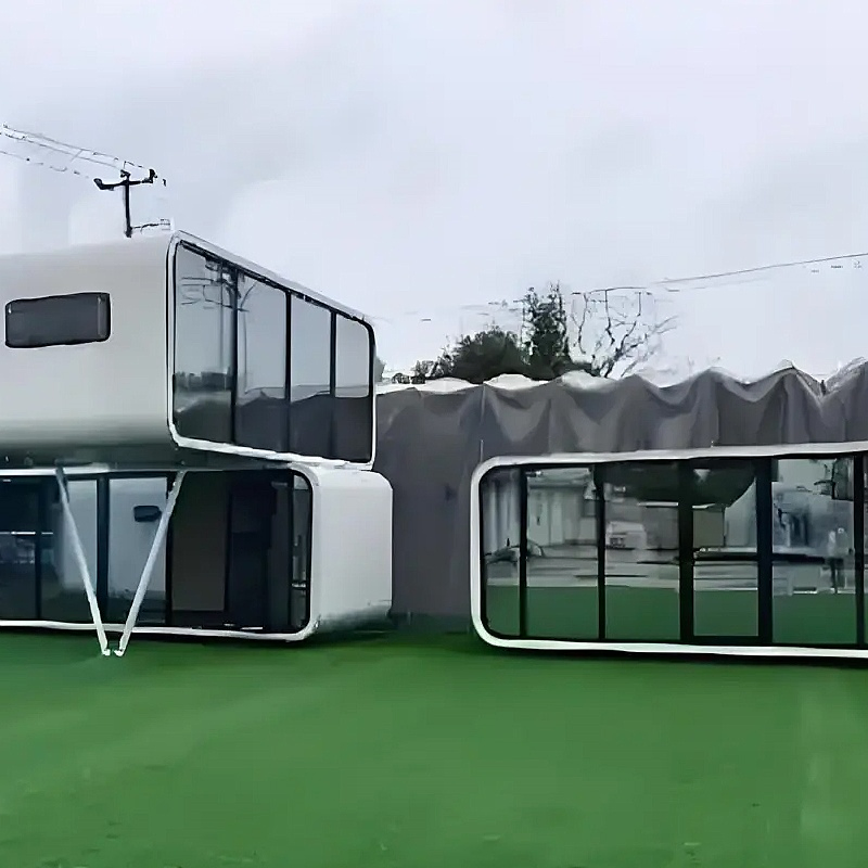 Customizable Wind-Resistant, Shock-Resistant, Moisture-Resistant, Mobile Home and Apple Capsule House - Container Pod Prefab Hotel for Scenic Tourist Sites
