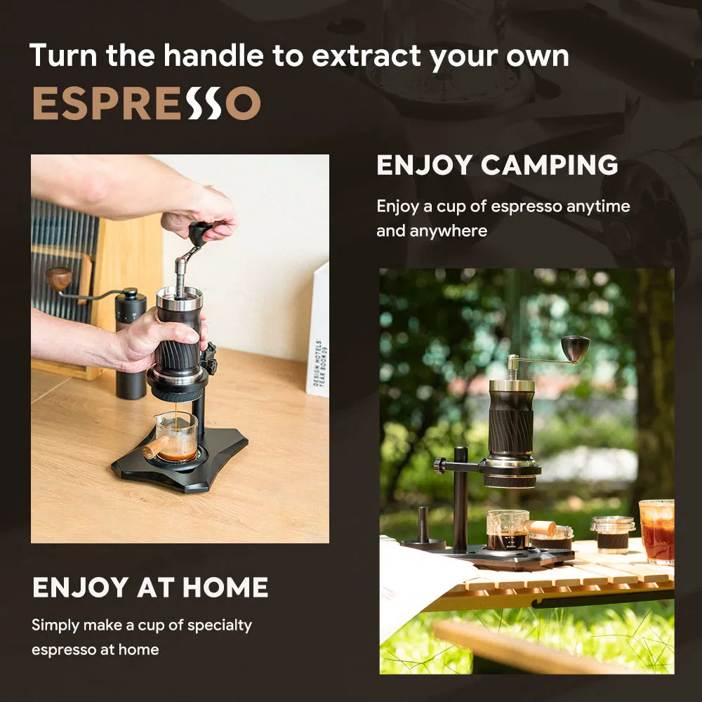 Manual Espresso Coffee Single Coffee Brewer 9~12 Bar Variable Pressure Extraction