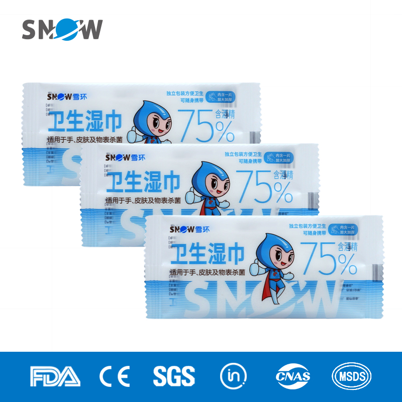Factory Stock Single Use 75% Alcohol Antiseptic Wipes for First Aid Kit Kill 99.9% Germs