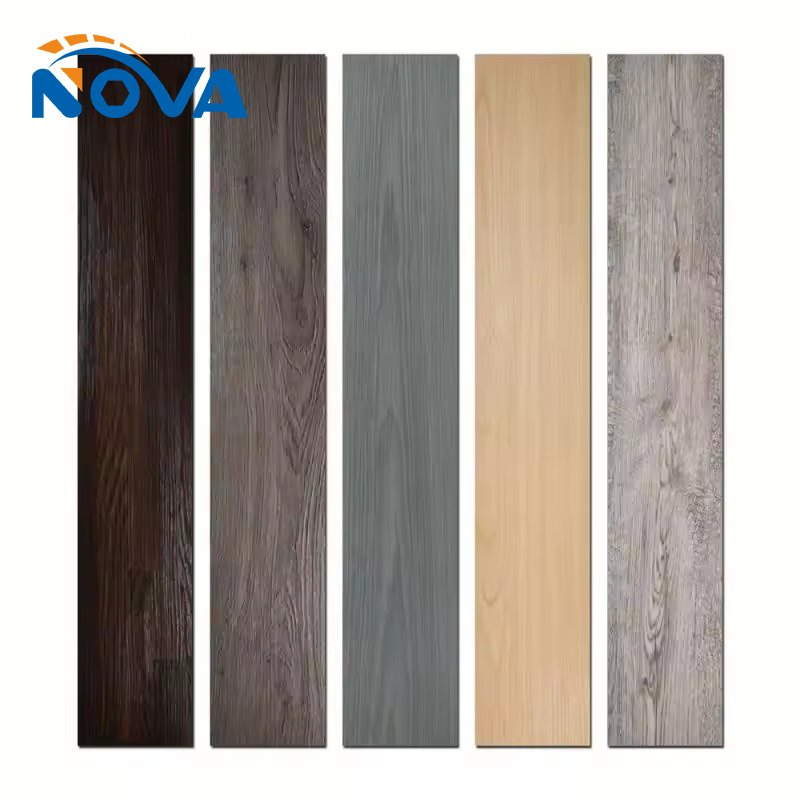 Laminated Vinyl Flooring Sticker Waterproof PVC Vinyl Plastic Grain Lvt Flooring