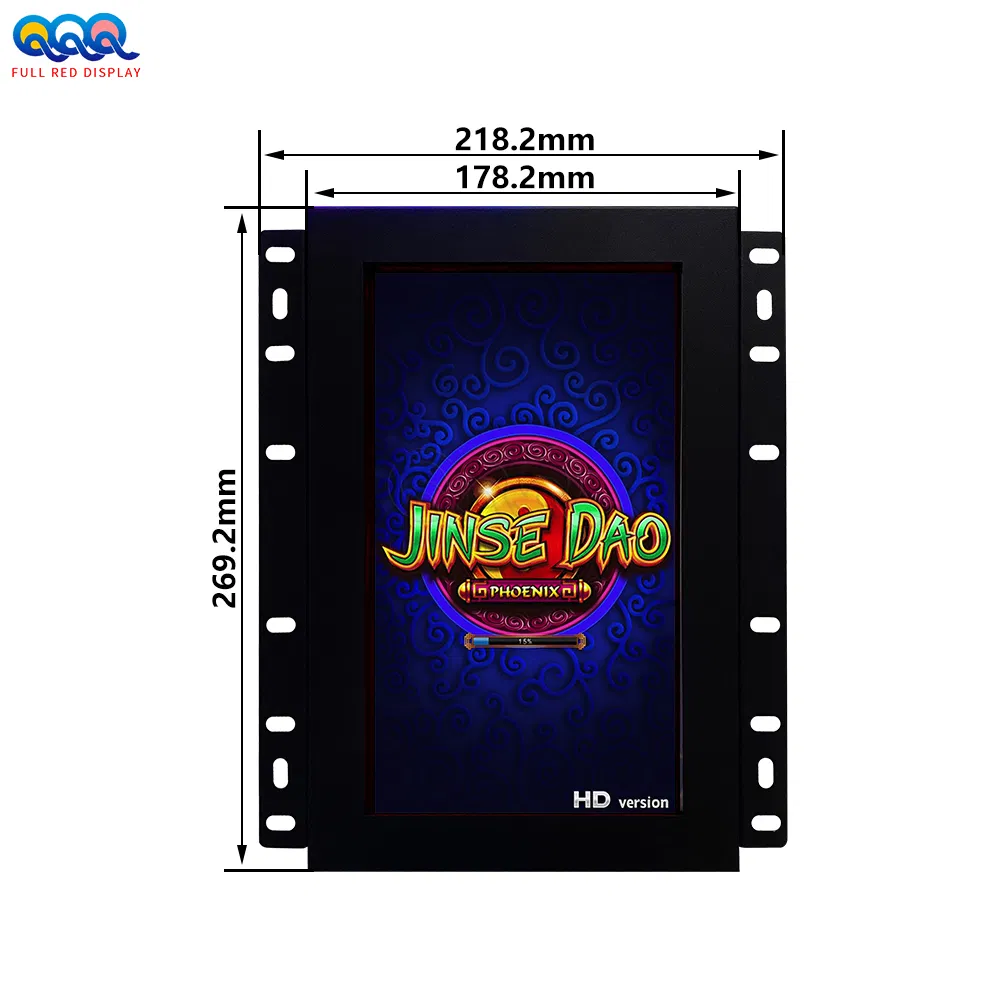 Fullred Slot 10.1 Inch Open Frame LCD Computer Touch Screen Monitor Infrared Jackpot LCD Display Game Monitor for Gambling