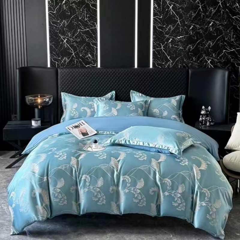 Hot Sale Printed Attractive Luxury Thick Poly Microfiber for Adult 5piece Quilt Bedding Comforter Set