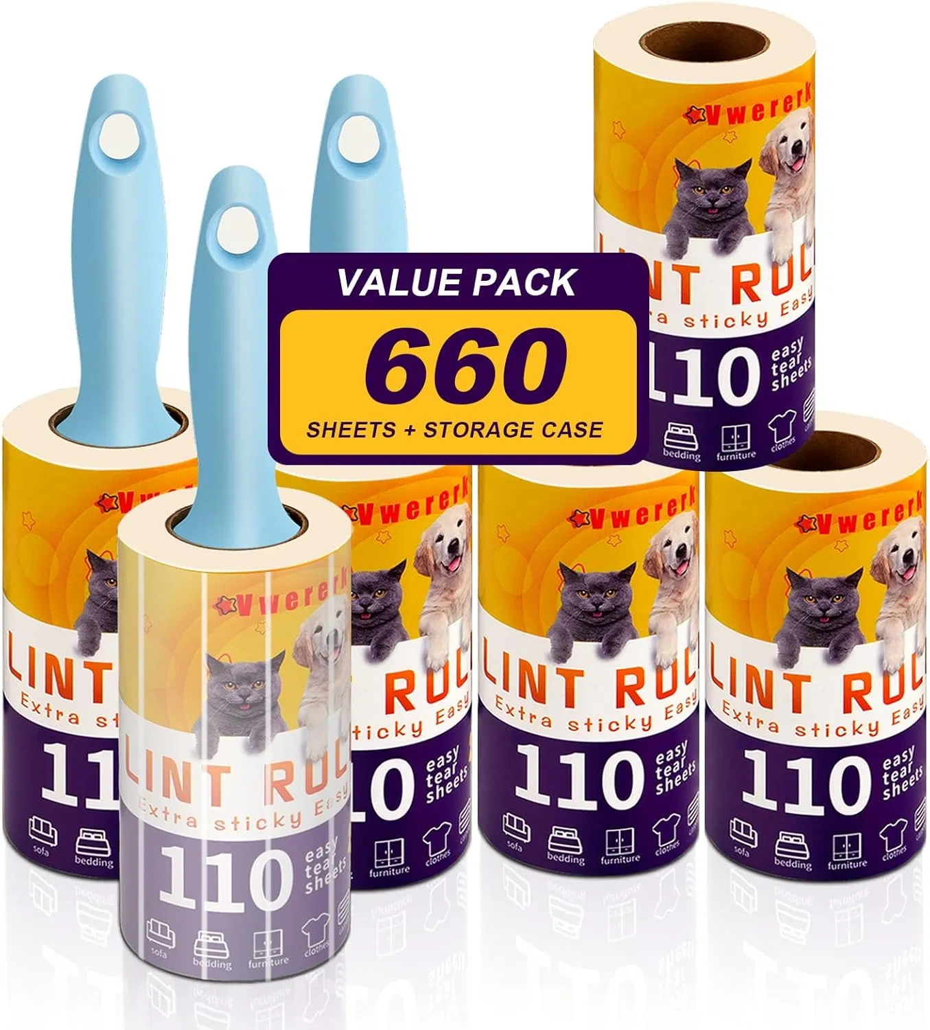 Hot Sell Sticky Industrial Paper Lint Remover Roller for Clothes and Pets