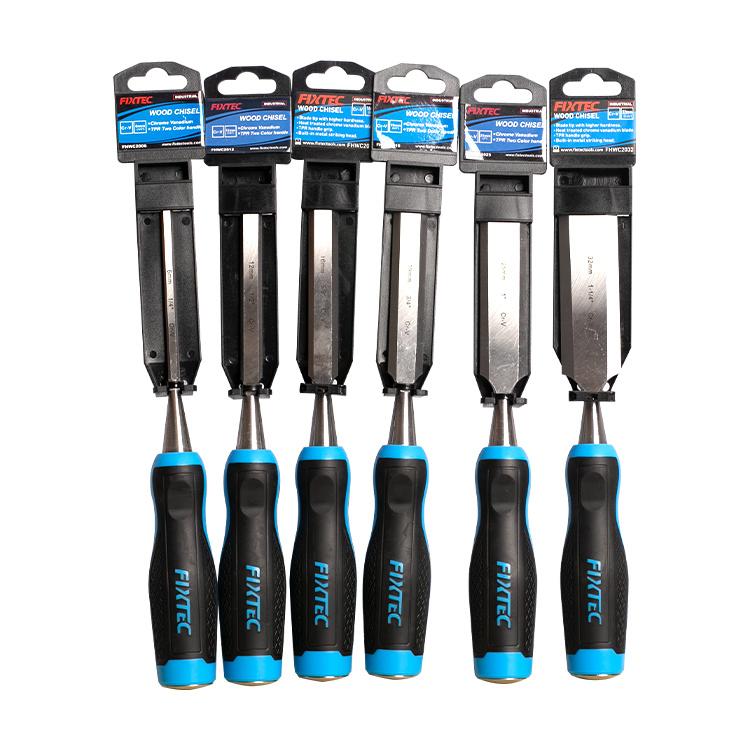 Набор стамесок Fixtec для деревообработки, CRV, 6 шт.