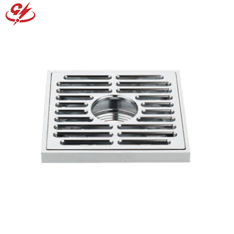 Premium Square Brass Floor Drain with Anti-Odor Technology