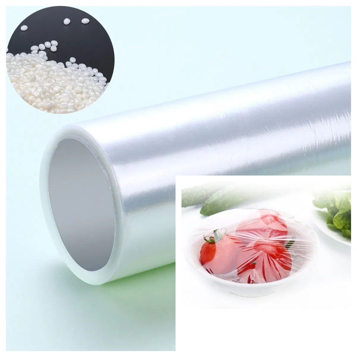 100% Compostanle High Quality Transparency Custom Service Pbat PLA Cling Film Wrap Biodagradable Product