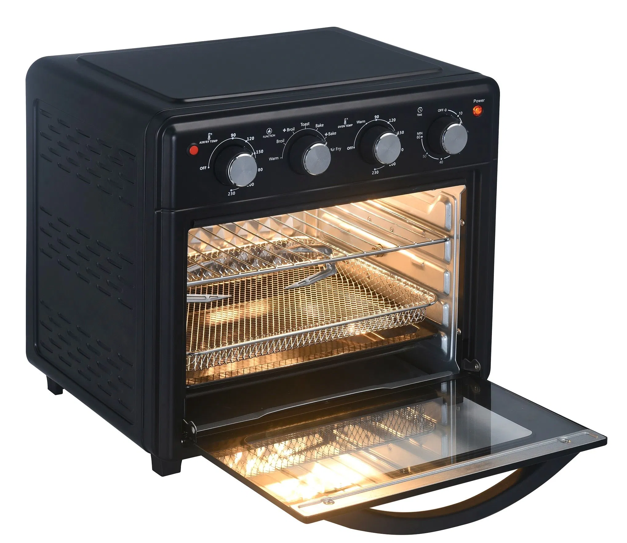 1600W Oil Free Pizza Chicken Roasted Broil Bake Convection Large Air Fryer Oven Basic Customization