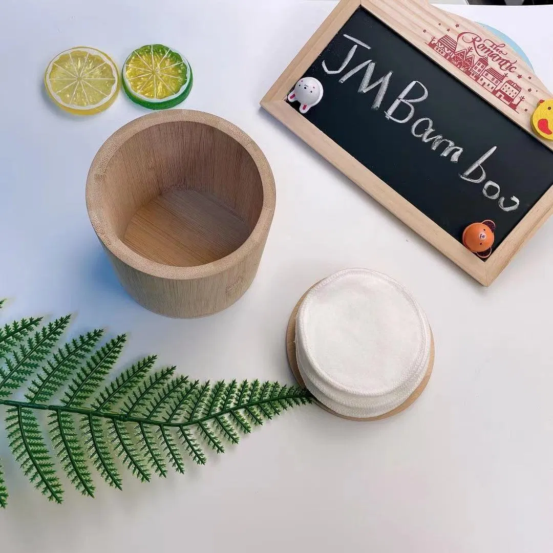 Бамбуковая коробка для ватных дисков