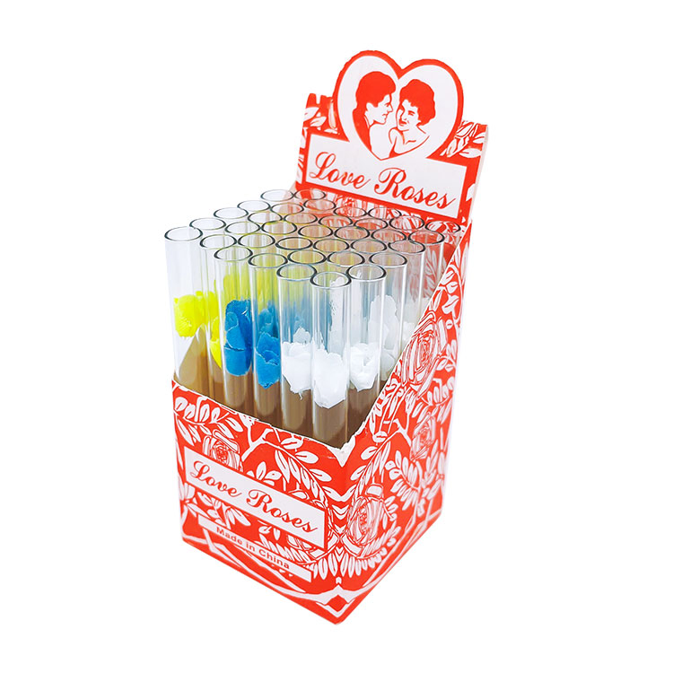 Love Rose Glass Tube Pipe 36 CT Sweet Puff Crack Smoking Water Pipe