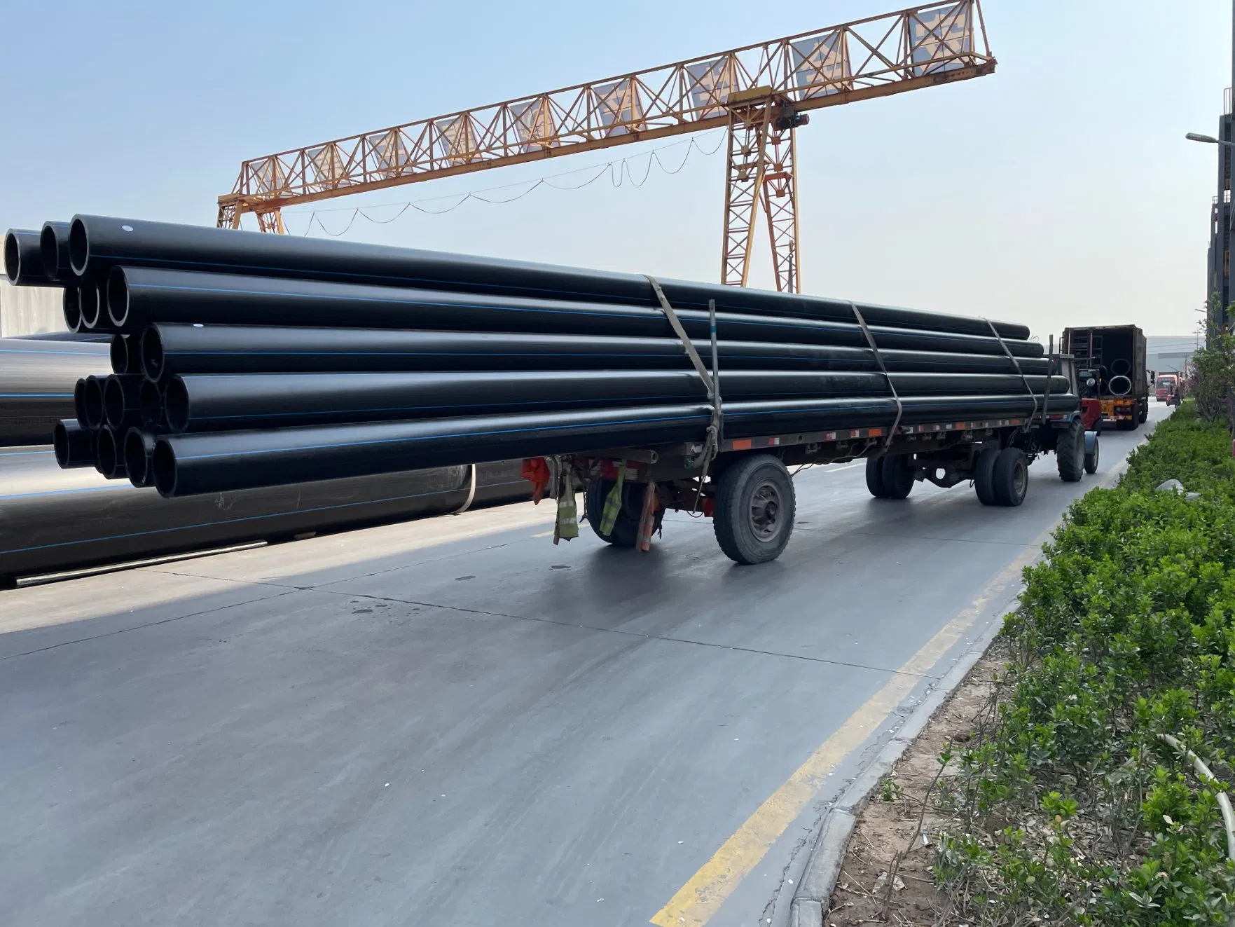 Kehan HDPE High Density Polyethylene Discharge Pipeline Pipe for Sale