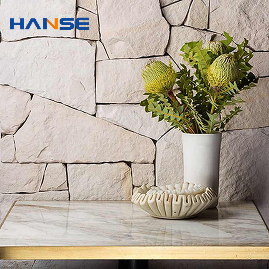 Wholesale Exterior White Quartz Wall Cladding Culture Stone for Home Wall Decoration