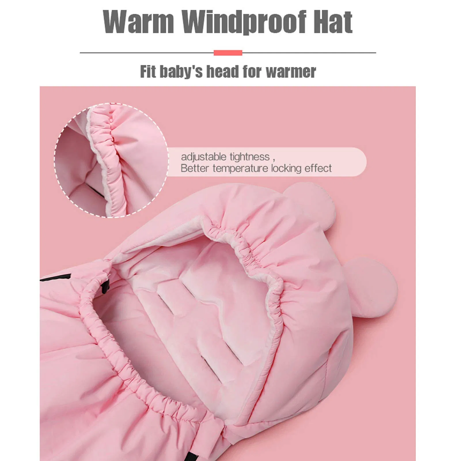 Wholesale Pram Footmuffs Comes with Warm Soft Polar Fleece Windproof Bunting Bag