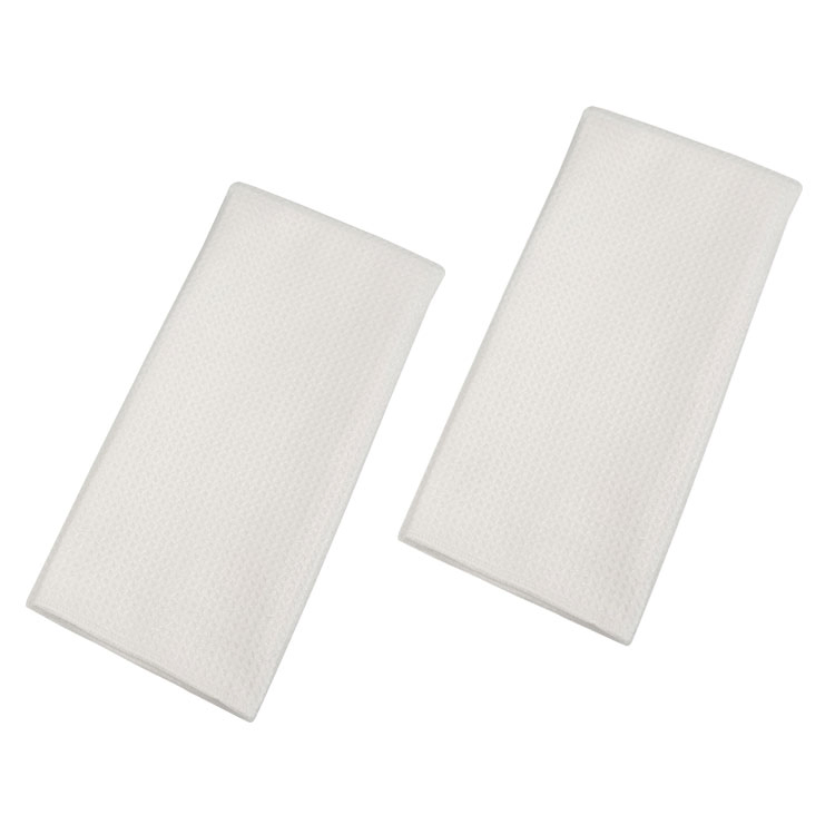 Water Absorbent White Waffle Weave Microfiber Kitchen Cleaning Dish Tea Towel for Sublimation