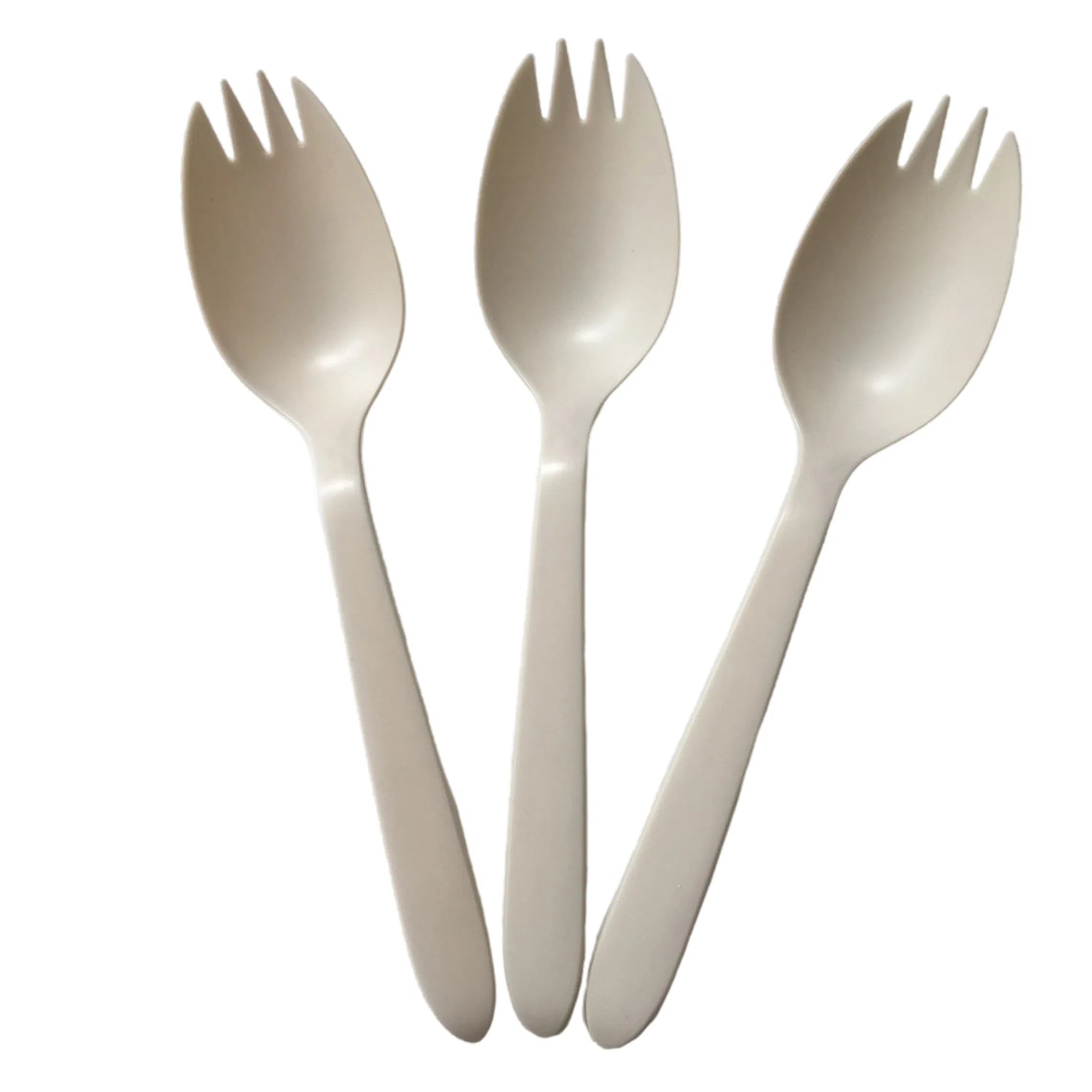 Hot Sale Cornstarch Cutlery Biodegradable Disposable Spoon Fork Spork for Restaurant