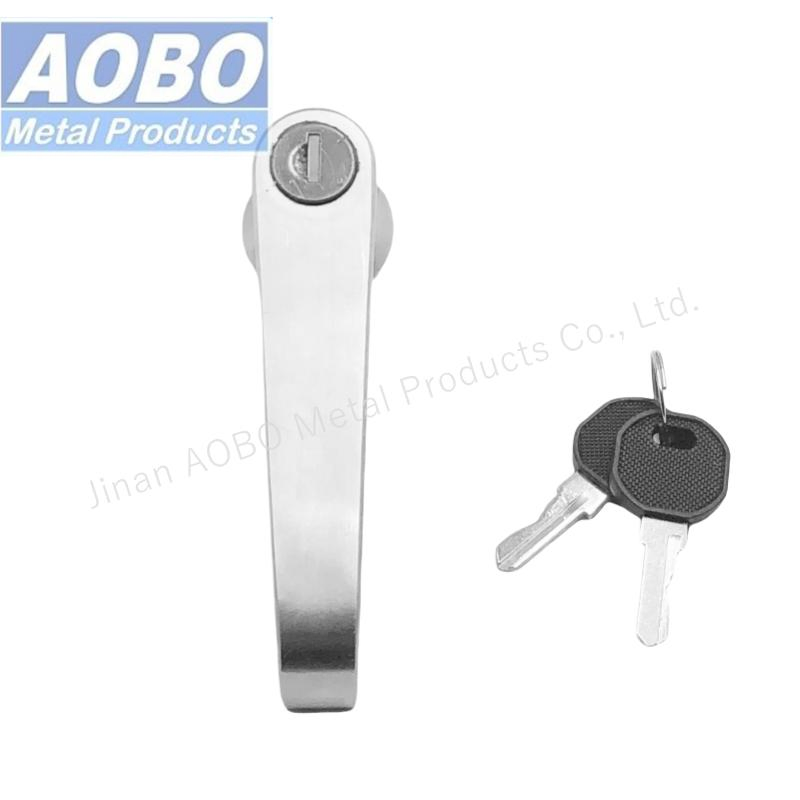 Aobo Electrical Cabinet Door Lock Quarter Turn AISI 316 L-Handle Lock with Seal