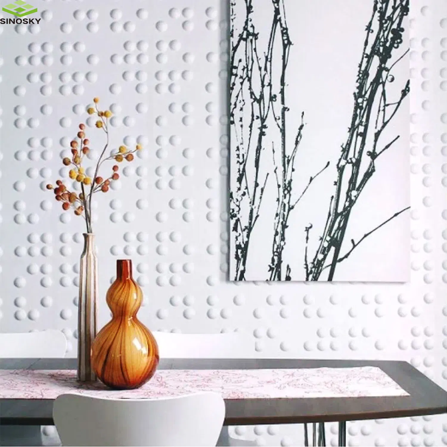 Impact Resistant Soundproof 3D Pet Fiber Panel for KTV Sofa/Decorative Wall