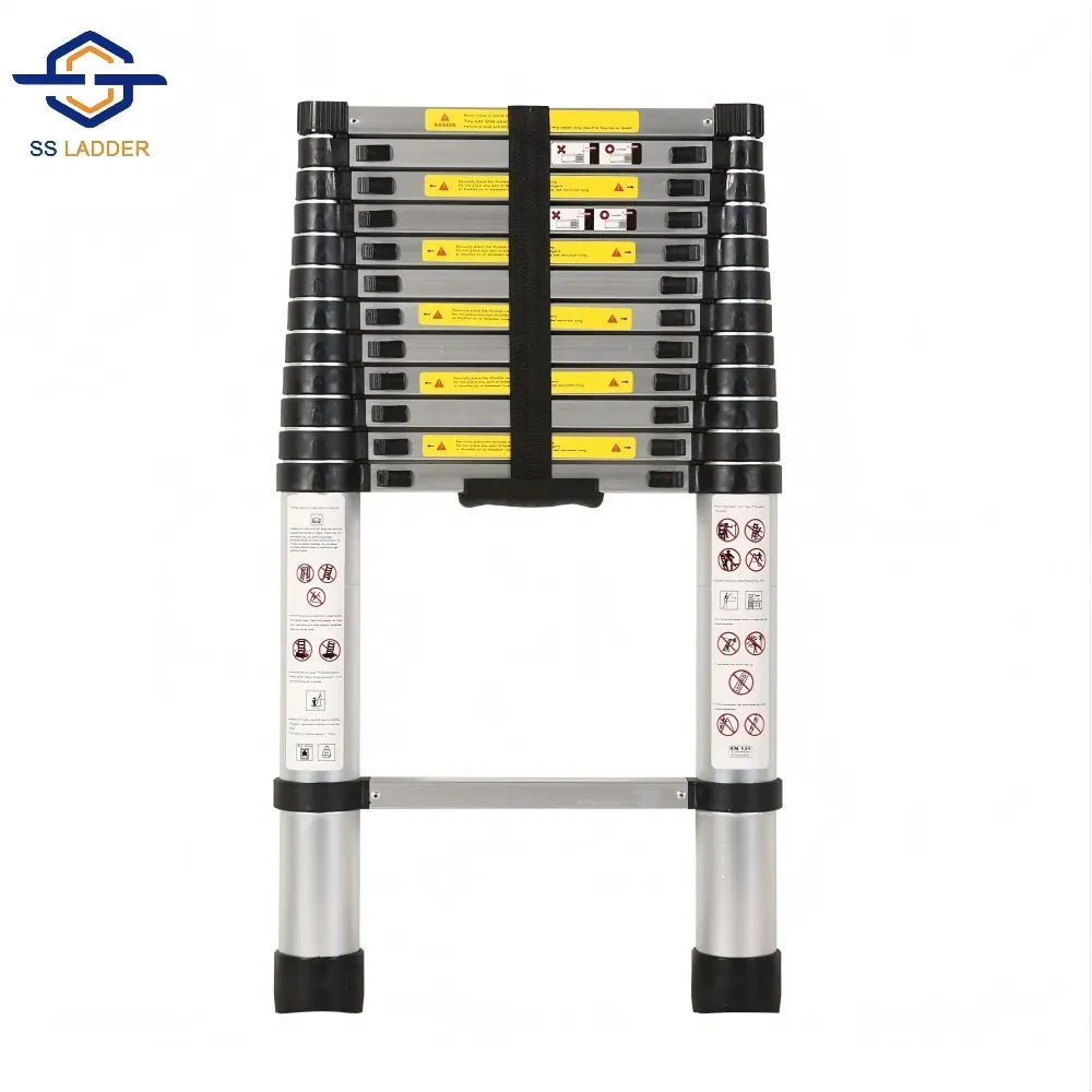 Modern Design Single-Sided Telescopic Aluminum Alloy Folding Ladder with 150kg Load Capacity for Home Use