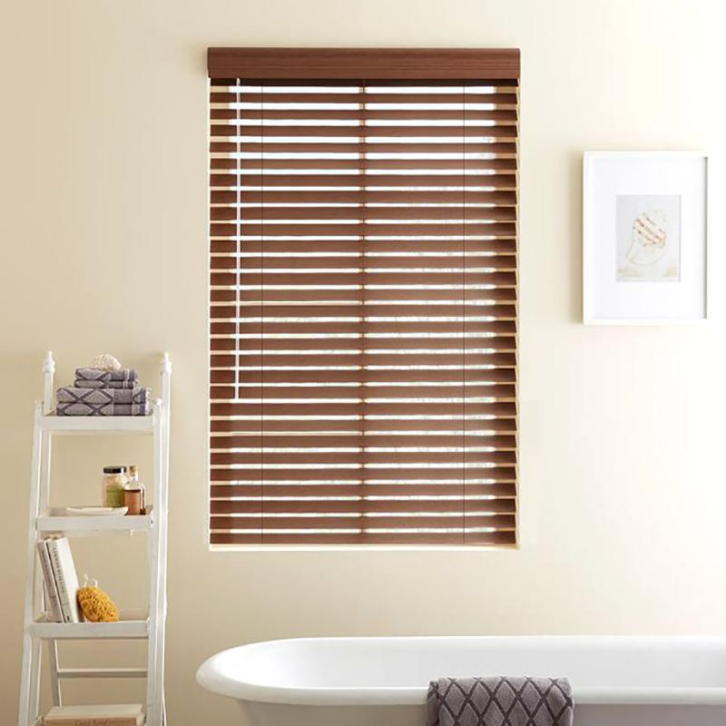 Europe Style Safety Design Cordless PVC Faux Wood Venetian Blinds