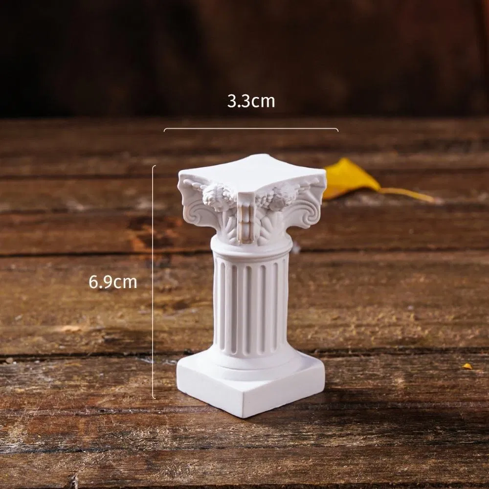 Roman Column Pedestal Candlestick Stand Resin Sculpture Greek Classical Statue Decor Wyz22083