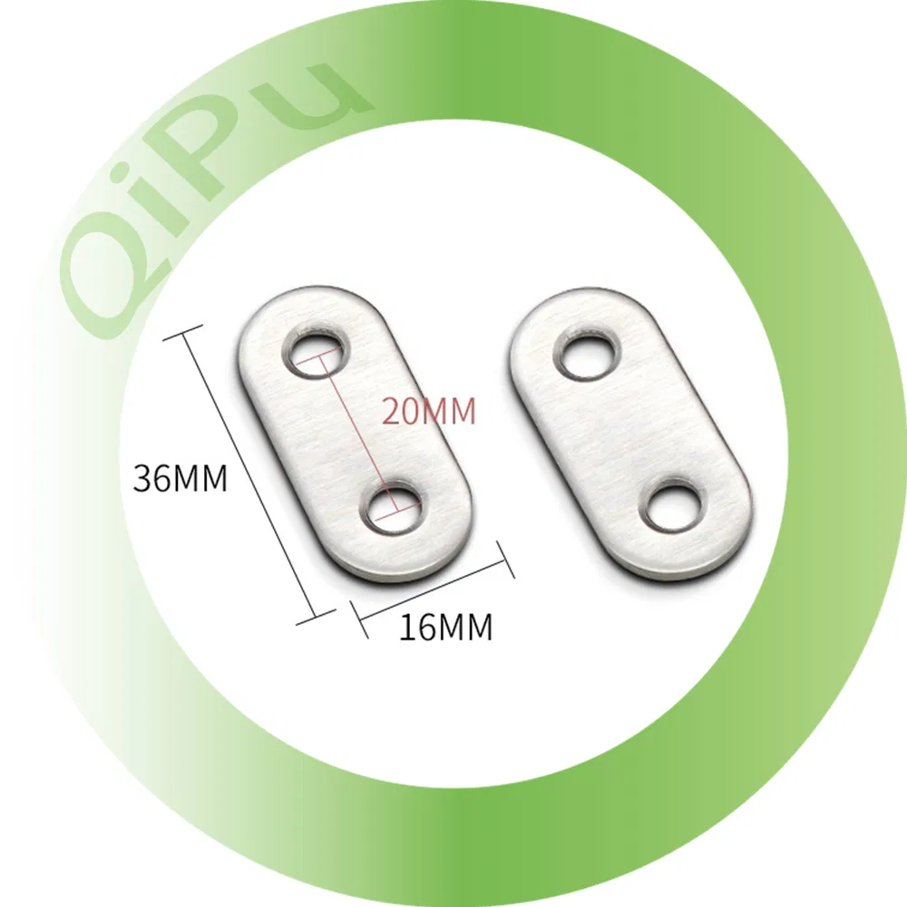 Custom 304 Stainless Steel Furniture Flat Mending Repair Plate Corner Brace Code