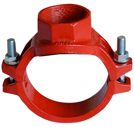 FM, UL, CE Ductile Iron Grooved Fitting Mechanical Tee for Fire Fighting