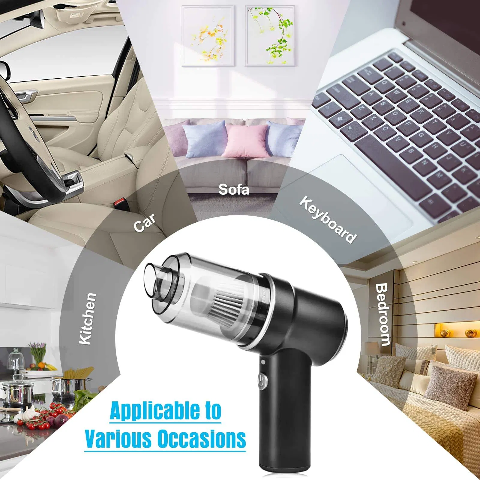 Mini Portable USB-Powered Car Vacuum Cleaner High-Power Multifunctional
