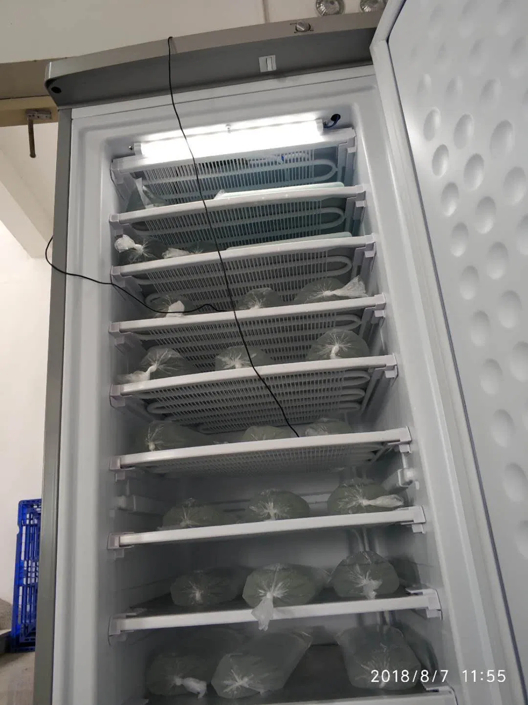 DC 24V Upright Ice Making Machine Bd-198 7 Layers Ice Block Direct Cooling Transparent Ice Commercial