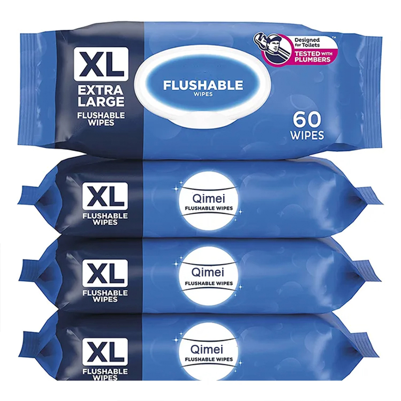 Free Sample Factory Price Extra Large Flushable Wipe Wholesale Natural Super Soft Pure Water Wet Wipes