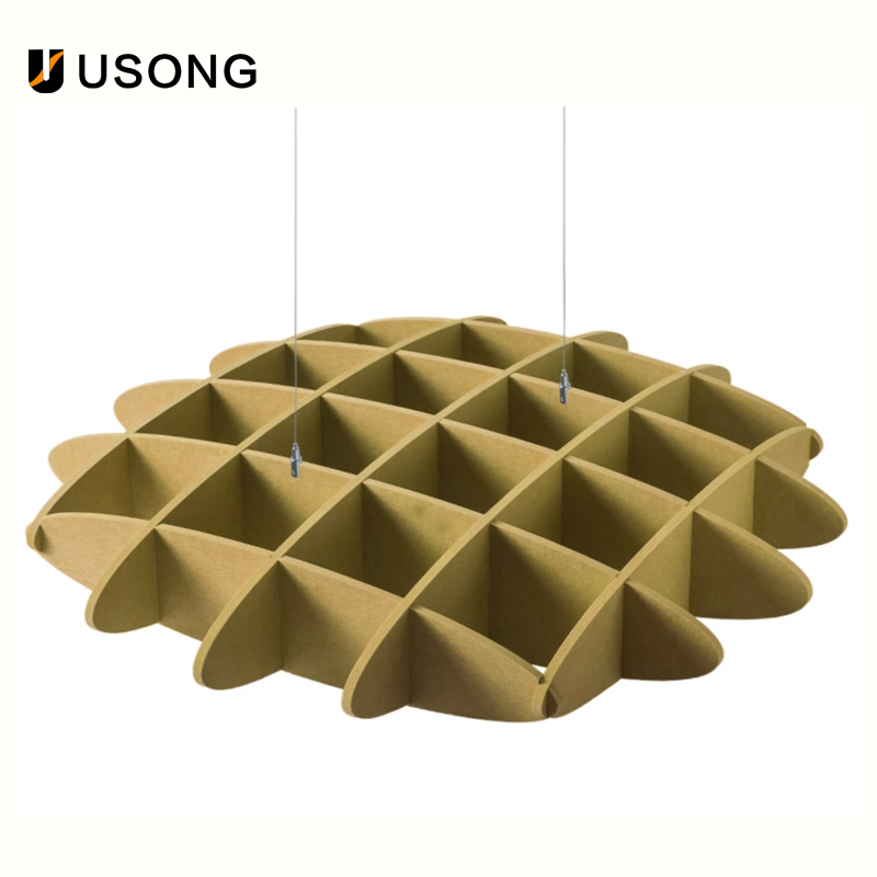 E0 Polyester Fiber Acoustic Ceiling Panels for Modern Interior Spaces